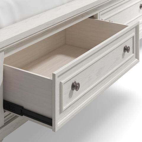 Robbinsdale California King Sleigh Bed with Storage with Dresser