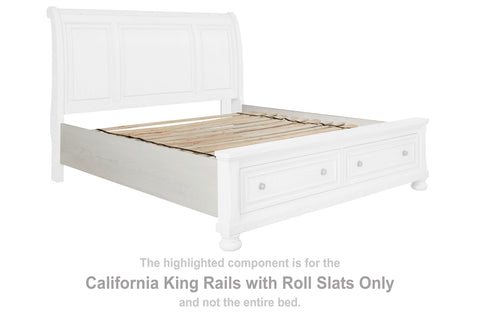 Robbinsdale California King Rails with Roll Slats