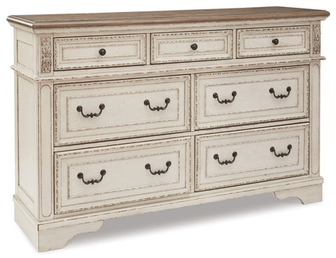 Realyn Queen Sleigh Bed with Dresser