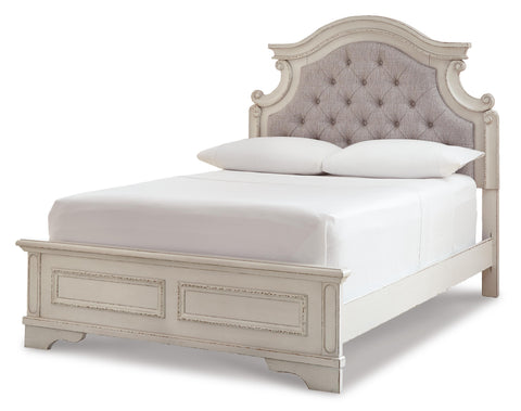 Realyn Full Panel Bed with Mirrored Dresser, Chest and 2 Nightstands