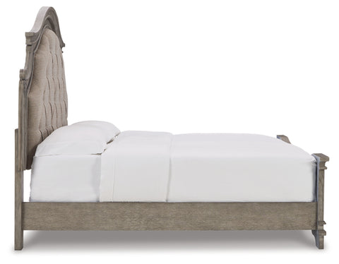 Lodenbay California King Panel Bed with Mirrored Dresser and 2 Nightstands