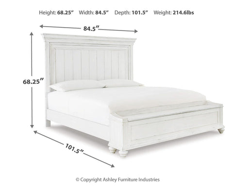 Kanwyn Queen Panel Bed with Storage with Dresser