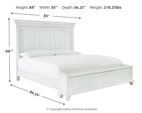 Kanwyn Queen Panel Bed with Storage with Dresser