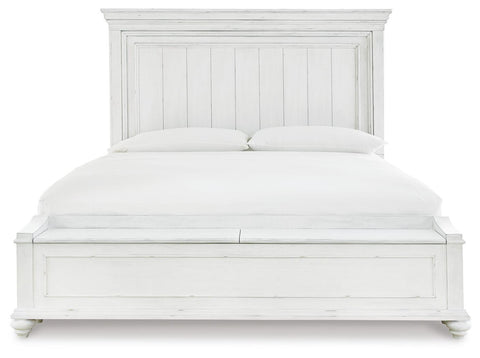 Kanwyn Queen Panel Bed with Storage Bench