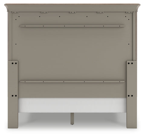 Lexorne Queen Sleigh Bed with Mirrored Dresser and Nightstand