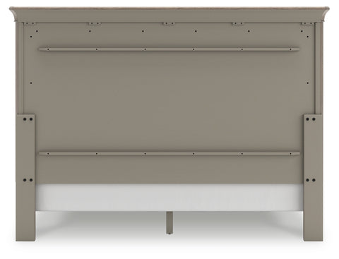 Lexorne King Sleigh Bed with Mirrored Dresser and Nightstand