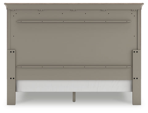 Lexorne California King Sleigh Bed with Mirrored Dresser and Nightstand