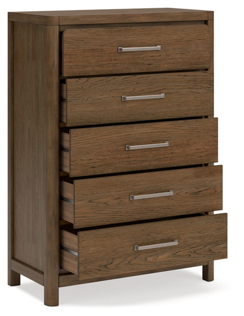 Cabalynn King Upholstered Bed with Mirrored Dresser, Chest and 2 Nightstands