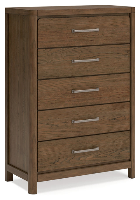 Cabalynn Queen Panel Bed with Storage with Mirrored Dresser, Chest and Nightstand