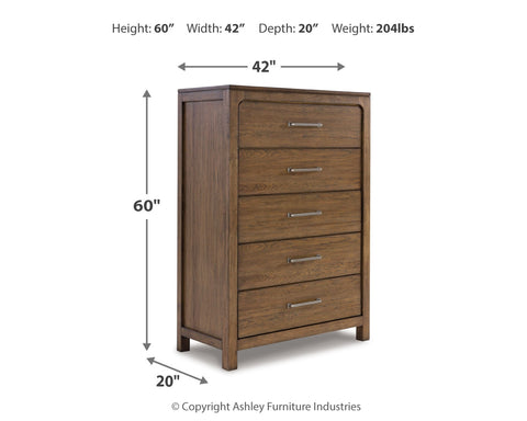 Cabalynn Queen Upholstered Bed with Mirrored Dresser, Chest and Nightstand