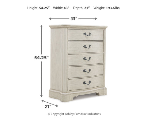 Arlendyne California King Upholstered Bed with Mirrored Dresser, Chest and Nightstand