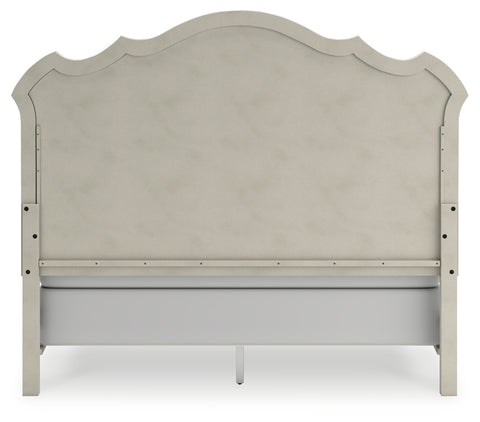 Arlendyne King Upholstered Bed with Mirrored Dresser, Chest and 2 Nightstands