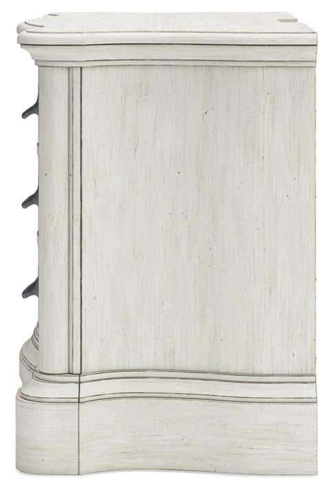 Arlendyne California King Upholstered Bed with Mirrored Dresser, Chest and Nightstand