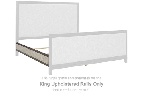 Burkhaus King Upholstered Rails