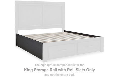Foyland King Storage Rail with Roll Slats