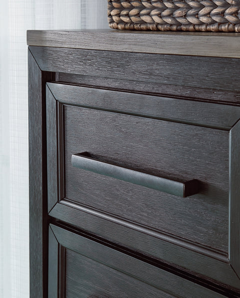 Foyland Queen Panel Storage Bed with Mirrored Dresser, Chest and 2 Nightstands