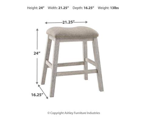 Skempton Counter Height Dining Table and 2 Barstools