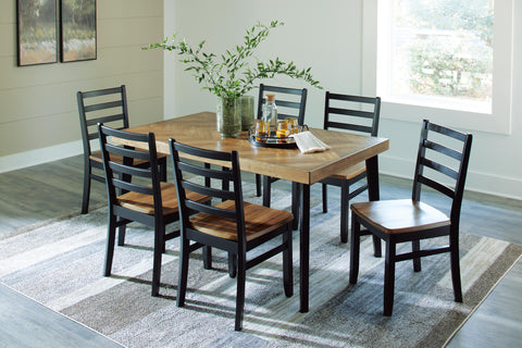 Blondon Dining Table and 6 Chairs (Set of 7)
