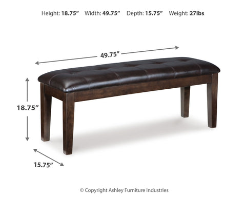 Haddigan Dining Table and 4 Chairs and Bench