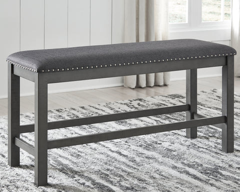 Myshanna Counter Height Dining Table and 4 Barstools and Bench with Storage