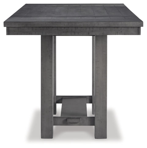 Myshanna Counter Height Dining Table and 4 Barstools and Bench with Storage