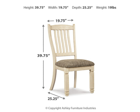 Bolanburg Dining Table and 6 Chairs with Storage