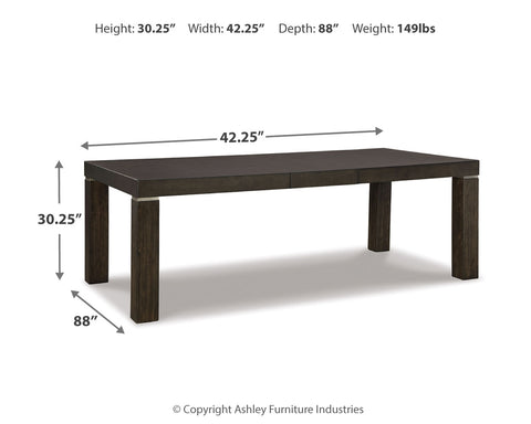 Hyndell Dining Table and 6 Chairs with Storage