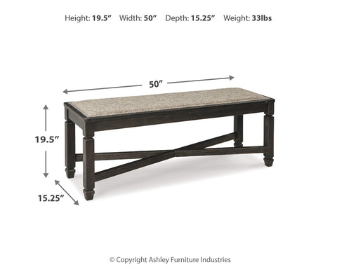 Tyler Creek Dining Table and 4 Chairs and Bench