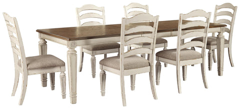 Realyn Dining Table and 6 Chairs