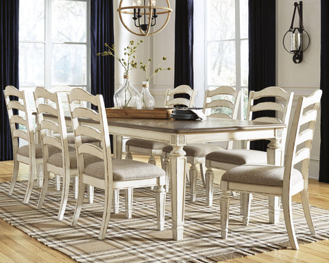Realyn Dining Table and 8 Chairs