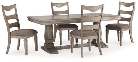 Lexorne Dining Table and 4 Chairs