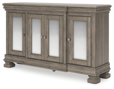 Lexorne Dining Table and 4 Chairs with Storage