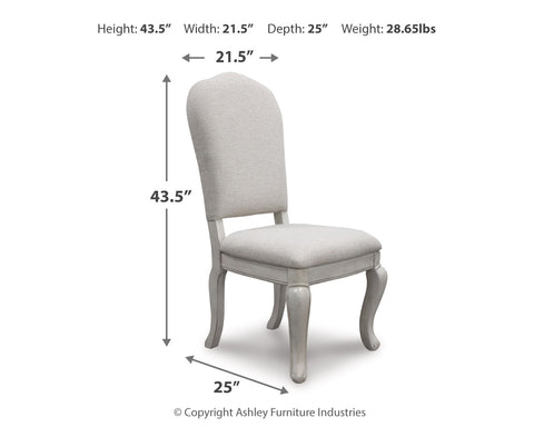 Arlendyne Dining Table and 4 Chairs with Storage