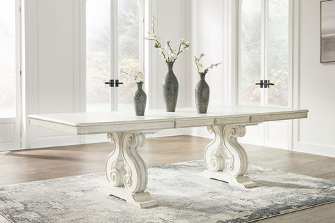 Arlendyne Dining Table and 6 Chairs with Storage