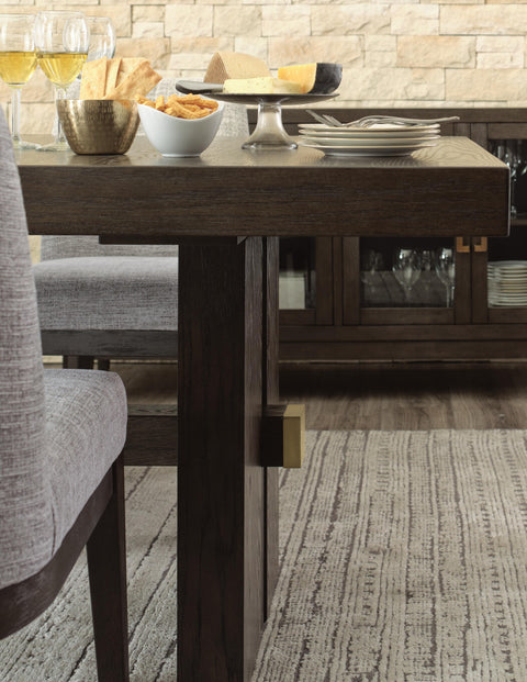 Burkhaus Dining Table and 8 Chairs with Storage