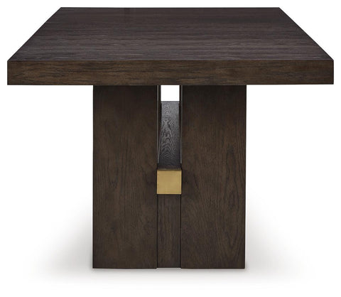 Burkhaus Dining Table and 8 Chairs with Storage