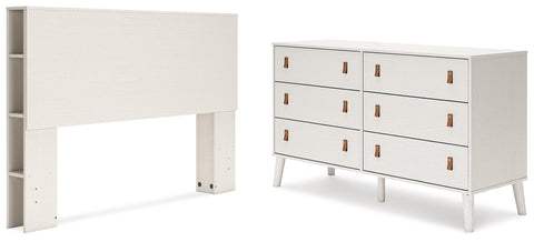 Aprilyn Queen Bookcase Headboard with Dresser - JMD Furniture DMV