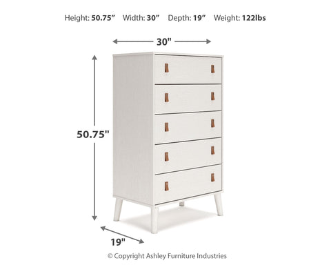 Aprilyn Full Canopy Bed with Dresser and Chest
