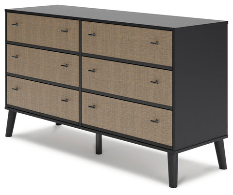 Charlang Full Panel Platform Bed with Dresser and Chest