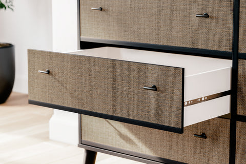 Charlang Full Panel Platform Bed with Dresser and Chest