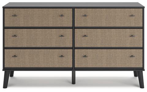 Charlang Full Panel Platform Bed with Dresser and Chest