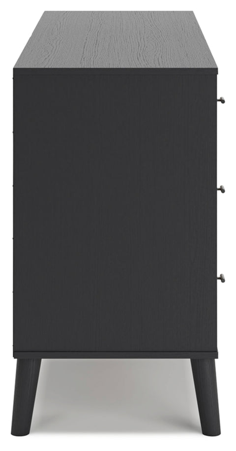 Charlang Full Panel Platform Bed with Dresser and Chest