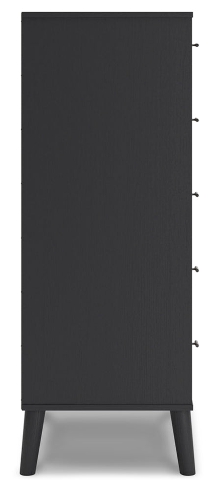 Charlang Full Panel Platform Bed with Dresser and Chest