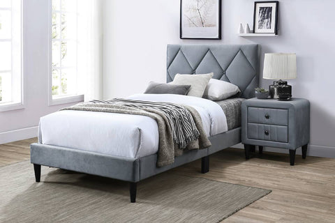 Diamond Velvet bed