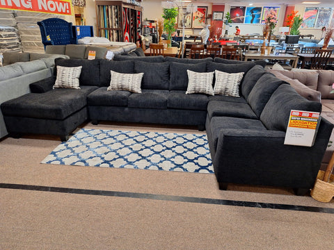 3PC Black Sectional