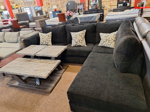 Regio black sectional
