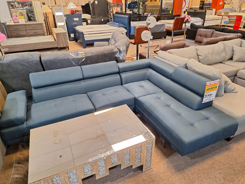 Blue sectional