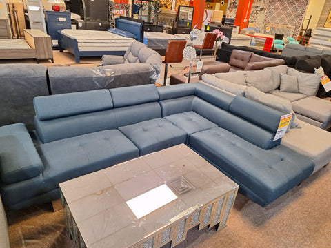 Blue sectional