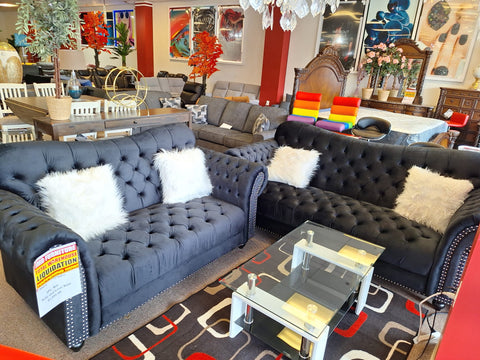 Button tufted Sofa Loveseat set