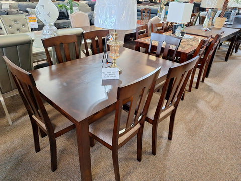 7PC wood dining set